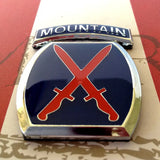 Full Color 10th Mountain Division Metal Decal