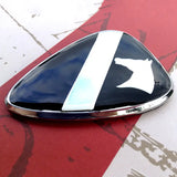 Black and Chrome 1st Cavalry Division Metal Auto Decal