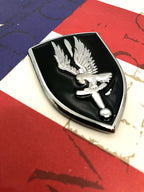 1st Aviation Brigade Metal Emblem on a red, white and blue background
