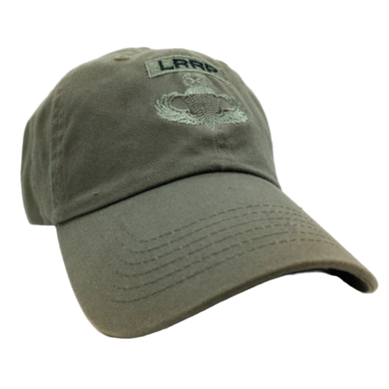 LRRP Airborne Cap in OD on a white background