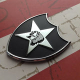 2nd Infantry Division Metal Auto Decal 