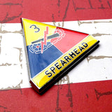 Full Color 3rd Armored Division Spearhead Metal Decal