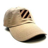 3rd Infantry Division Baseball Cap Desert Khaki Army Hat With US Flag