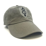 8th Infantry Division Cap in OD with US Flag and Skill Badge Options