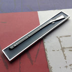 Black and Chrome Expert Infantryman Badge EIB Metal Car Emblem on a left angle