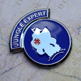 Jungle Expert Badge Metal Decal Full Color