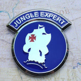 Jungle Expert Badge Metal Decal Full Color
