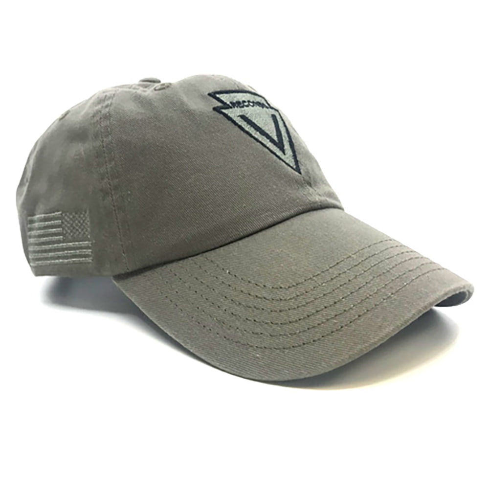 Recondo Cap in OD With Embroidered Reverse US Flag 