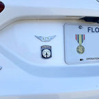 US Army Aircrew Badge Metal Decal on Car