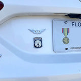 US Army Aircrew Badge Metal Decal on Car