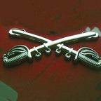 Cavalry Branch Insignia Metal Decal 