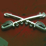 Cavalry Branch Insignia Metal Decal 
