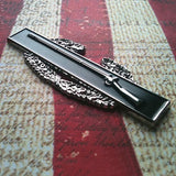 Black Chrome Combat Infantryman Badge Metal Car Decal First Award