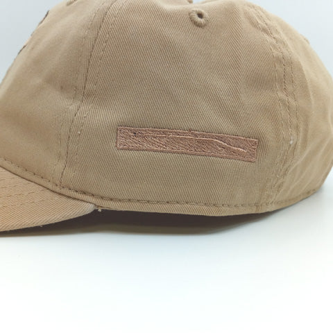 Beige cap with embroidered Expert Infantry Badge