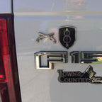 Military Police Corps Insignia MP Metal Car Emblem on a F-150 Tailgate