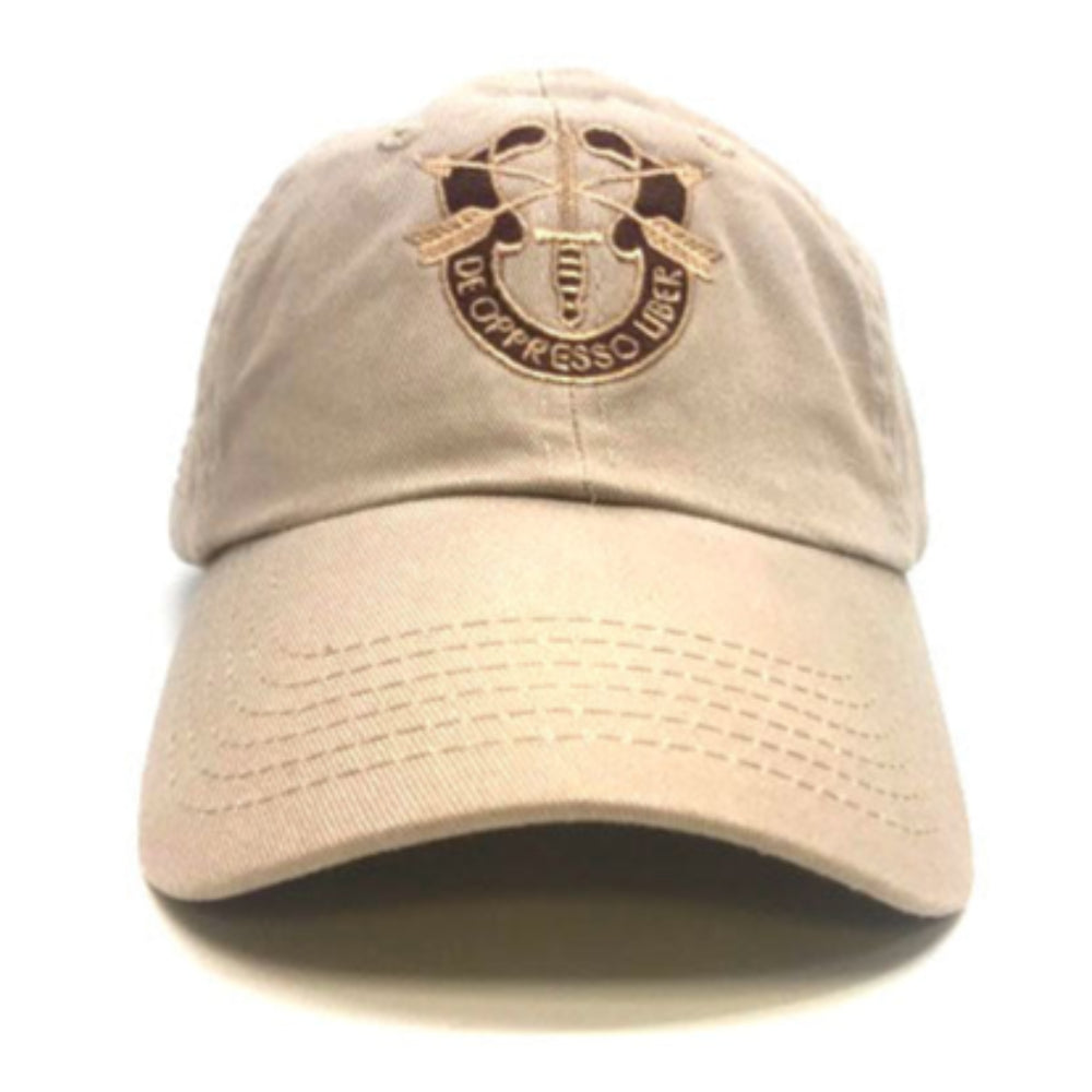 Desert Khaki Special Forces Cap De Oppresso Libe Facing Forward