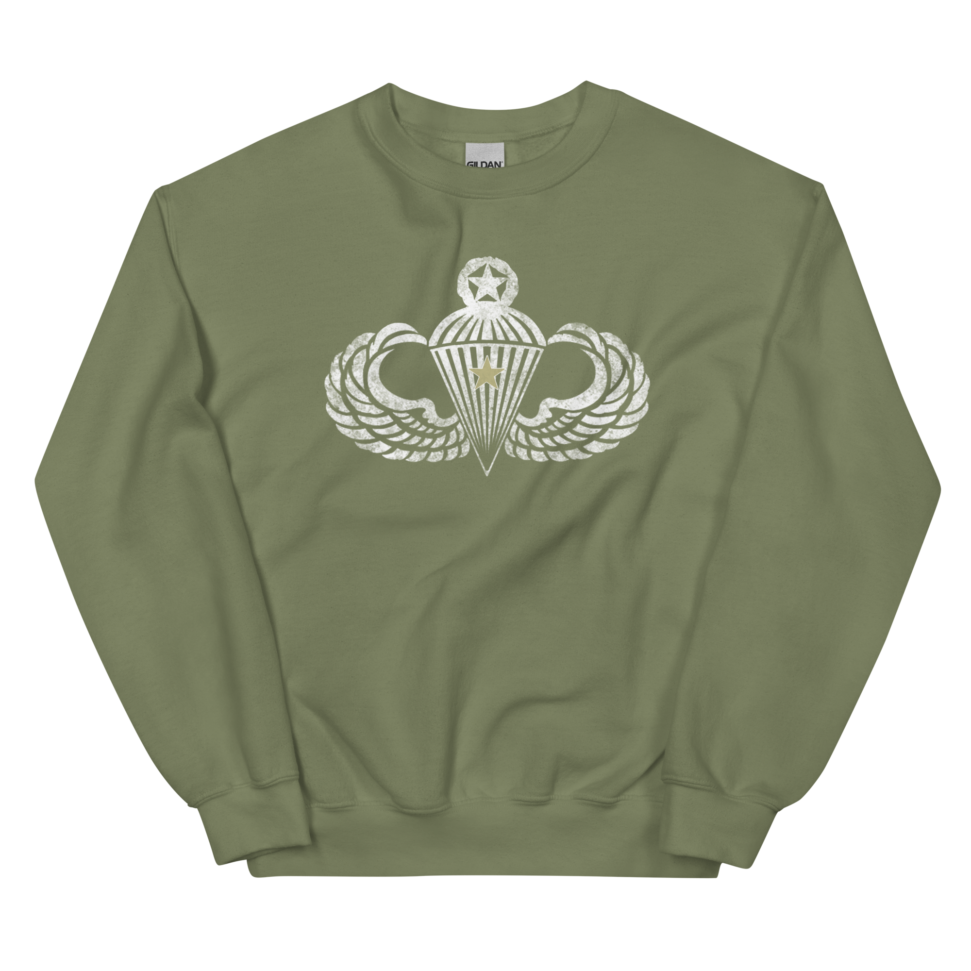 Master Wings w/Combat Star Distressed Sweatshirt