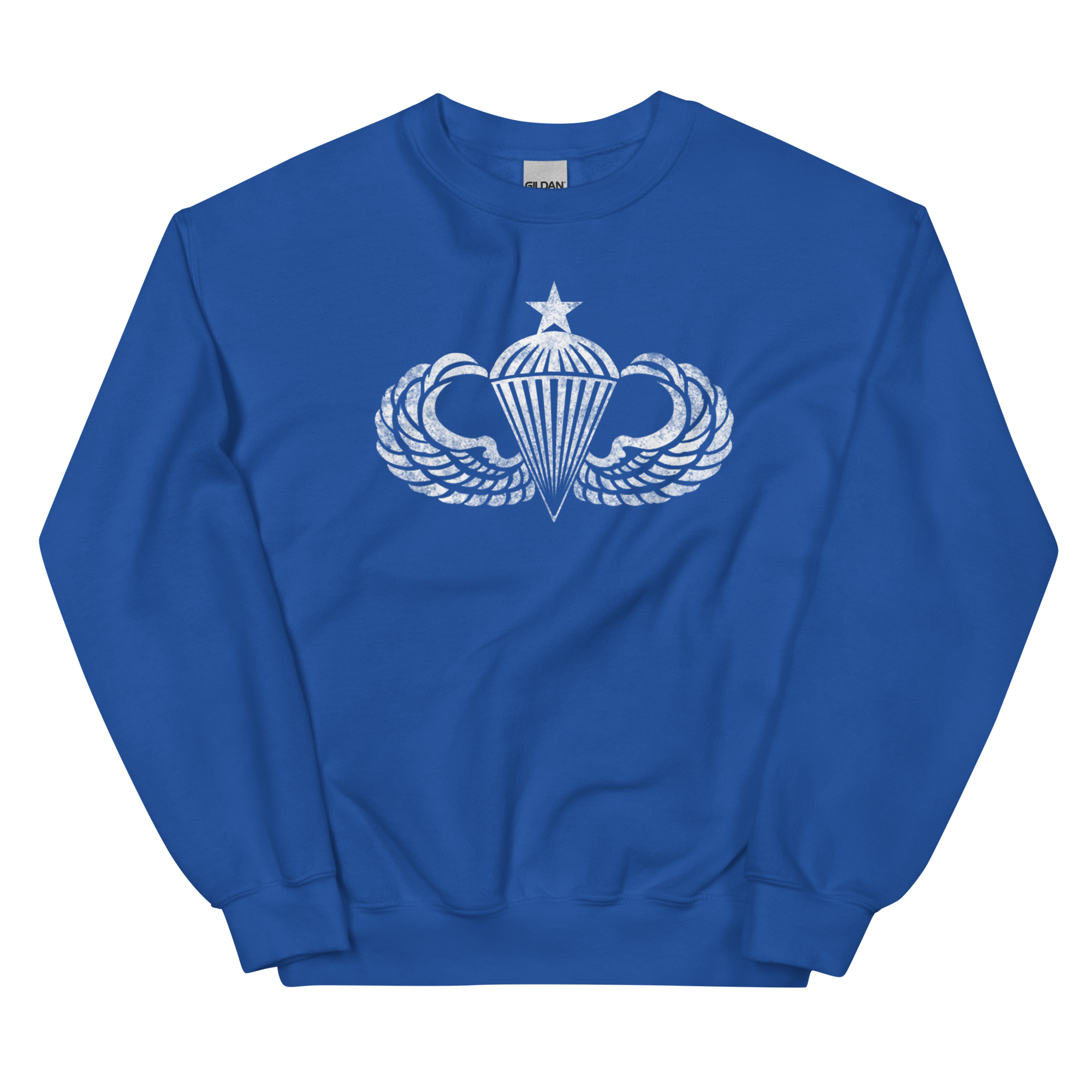 Senior Jump Wings Distressed Sweatshirt