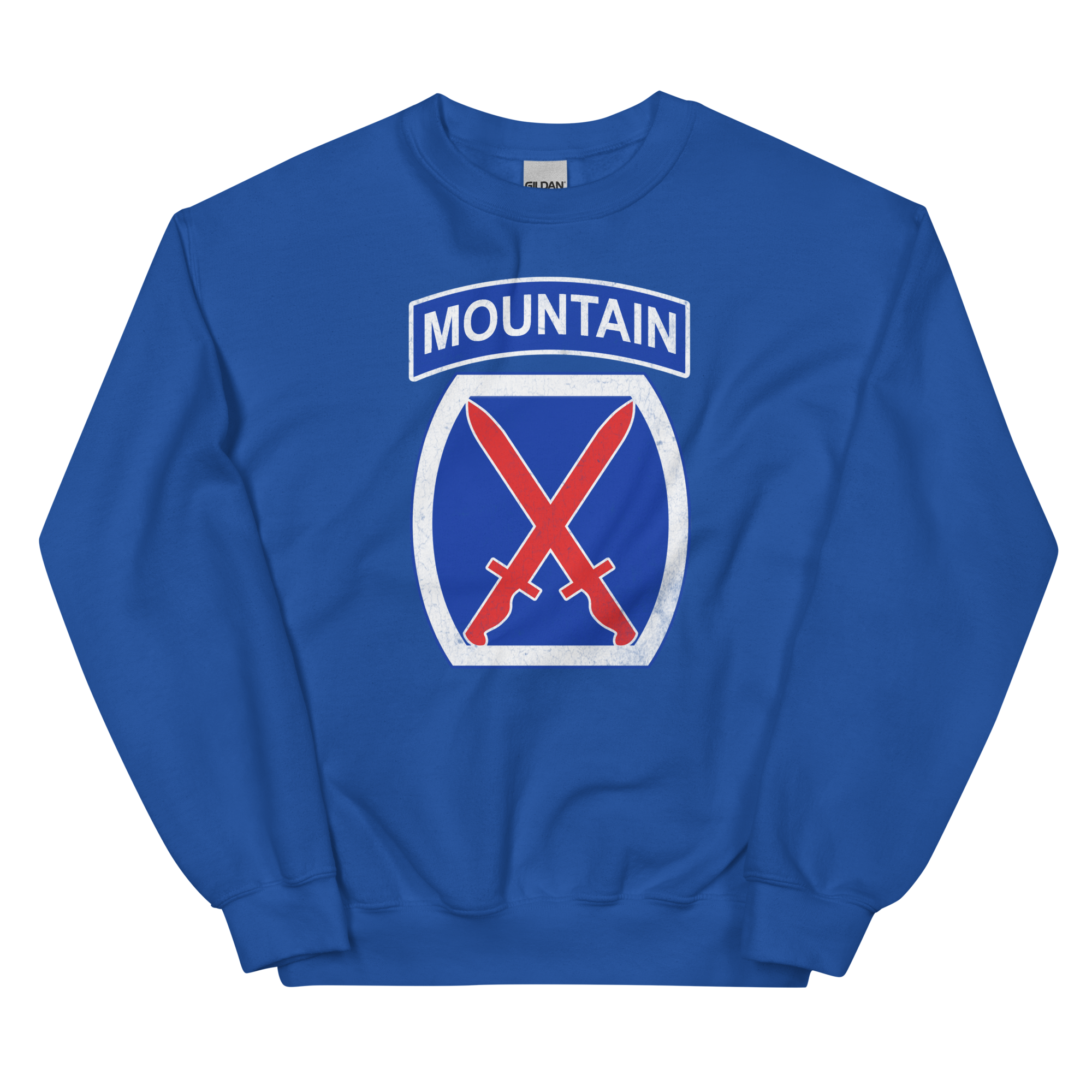 10th Mountain Div Distressed Sweatshirt