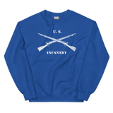 US Infantry Crossed Rifles Distressed Sweatshirt