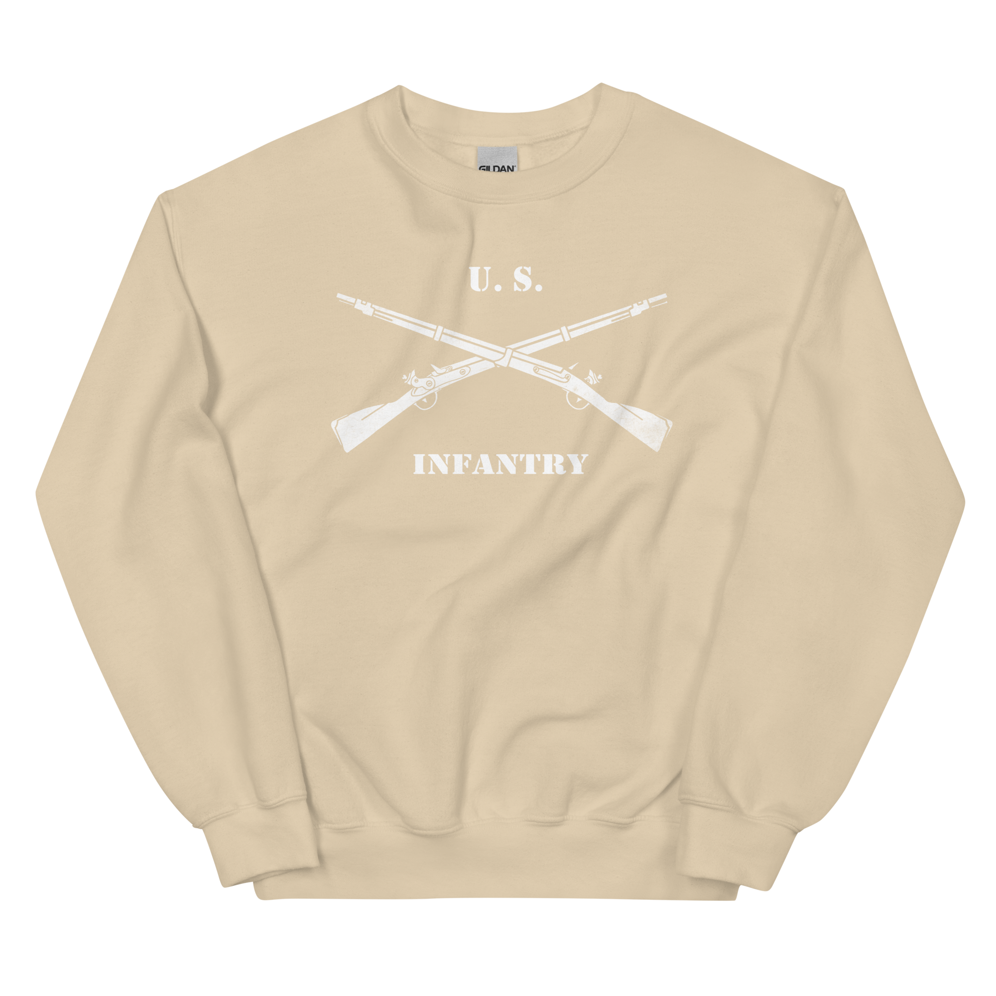 US Infantry Crossed Rifles Distressed Sweatshirt