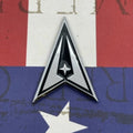 US Space Force Metal Auto Decal for Cars, Trucks, SUVs, and Motorcycles