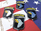 101st Airborne Division Metal Auto Decal Set of 4 in Full Color