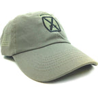 10th Mountain Division Cap in OD on a white background