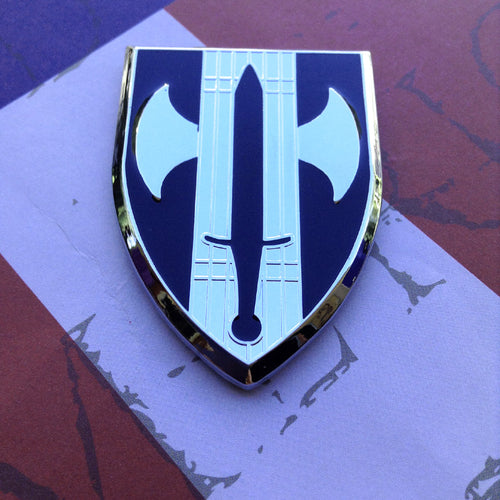 18th MP Brigade Metal Auto Decal