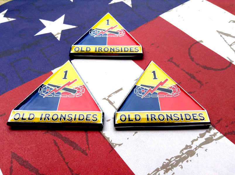 Full Color 1st Armored Division Old Ironsides Metal Decal
