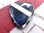 Black and Chrome 1st Cavalry Division Metal Auto Decal
