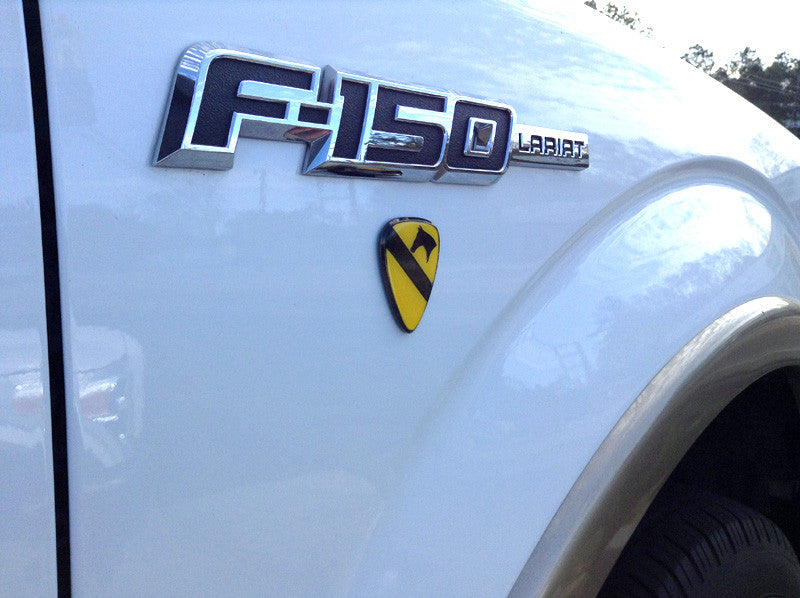 1st Cavalry Division Metal Auto Decal