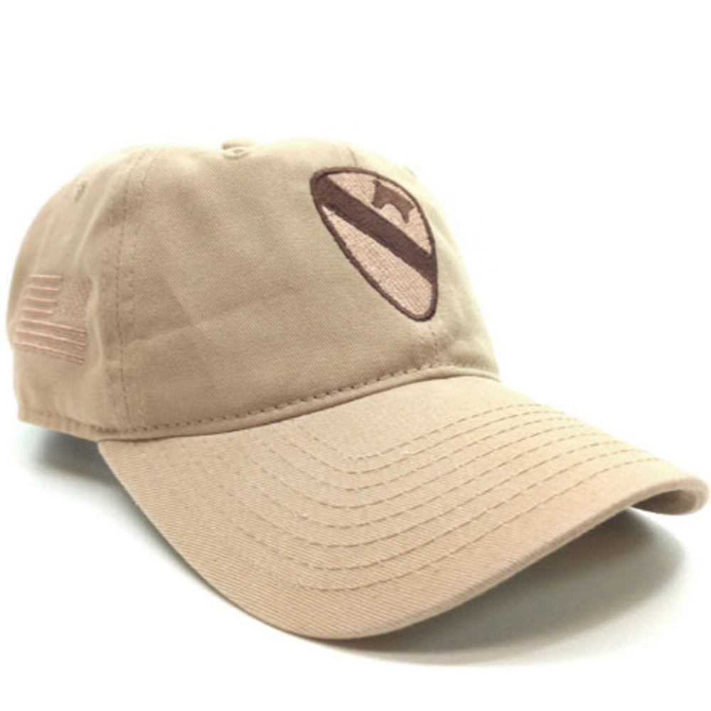 1st Cavalry Division DCU Cap with embroidered reverse American Flag