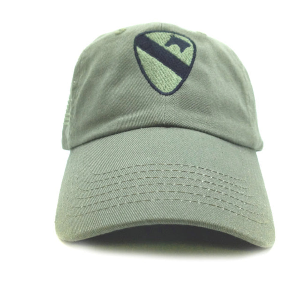 1st Cavalry Division Olive Drab Hat Facing Forward