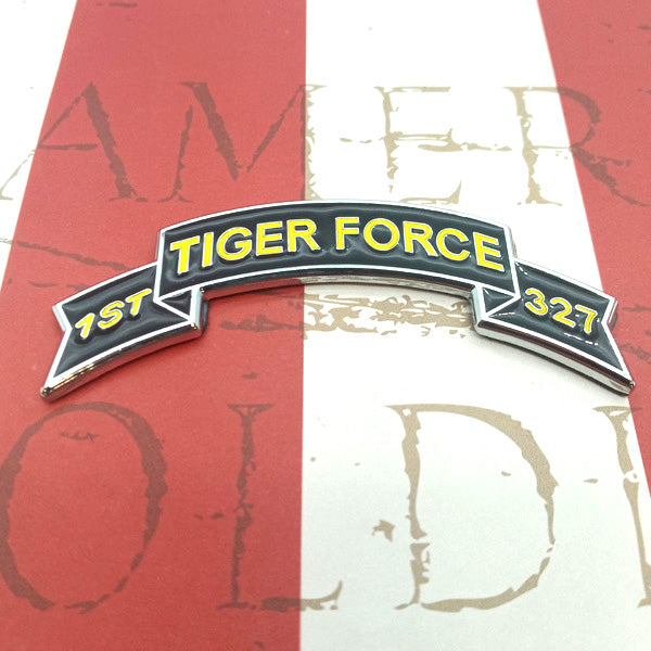 Tiger Force 1/327th Infantry Metal Decal Scroll Only