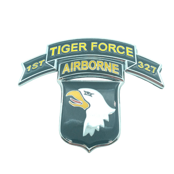 Tiger Force 1/327th Infantry Metal Decal With Airborne 1st Division