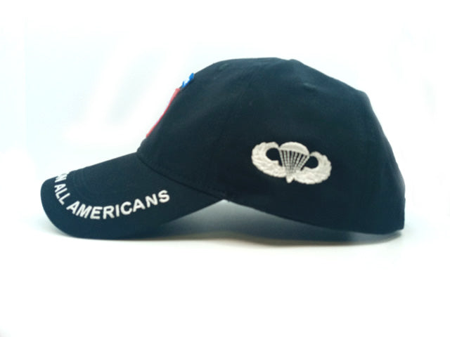 82 Airborne Division Baseball Cap With Embroidered Basic Jump Wings