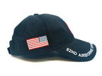 82 Airborne Division Baseball Cap With Embroidered  Color Reverse American Flag