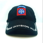Black cap with Airborne Division All patch on a white background