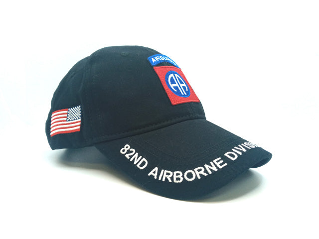 82 Airborne Division Baseball Cap With Embroidered US Flag