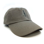 A curved-brim USASOC Baseball Cap in a muted green color, featuring an embroidered 'AIRBORNE' patch and a large insignia on the front, set against a plain white background.