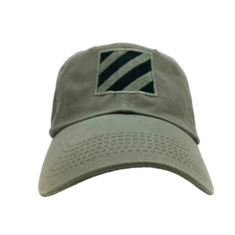 3rd Infantry Division OD Baseball Cap Facing Forward for a front view