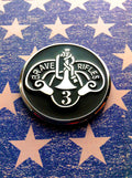 3rd Cavalry Regiment Brave Rifles Metal Decal