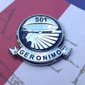 501st Infantry Regiment "Geronimo" Metal Decal