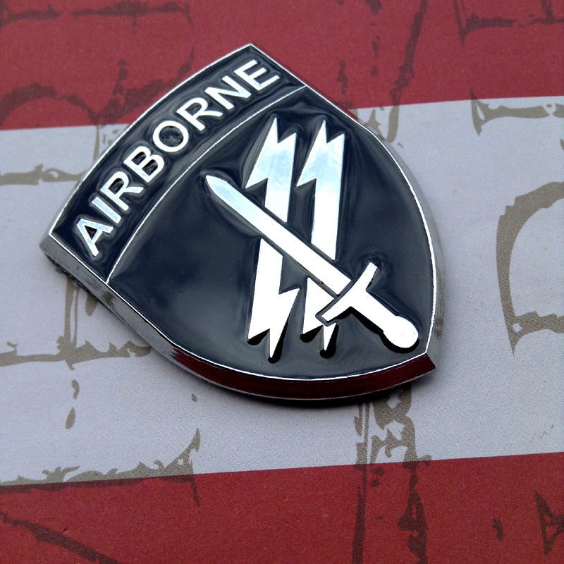 Black Chrome Army Civil Affairs and Psychological Operations Command Airborne Emblem