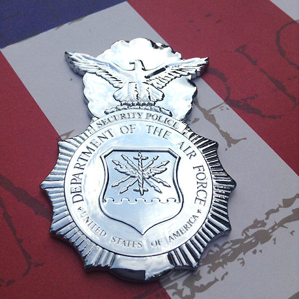 USAF Security Police Metal Auto Decal
