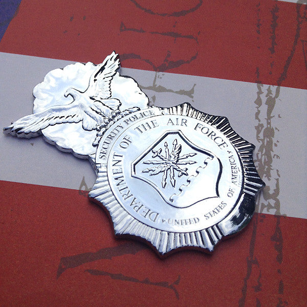 USAF Security Police Metal Auto Decal