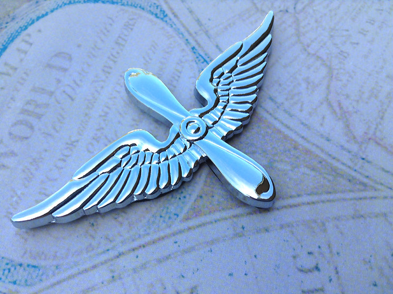 Army Aviation Branch Metal Decal Angled to the Left