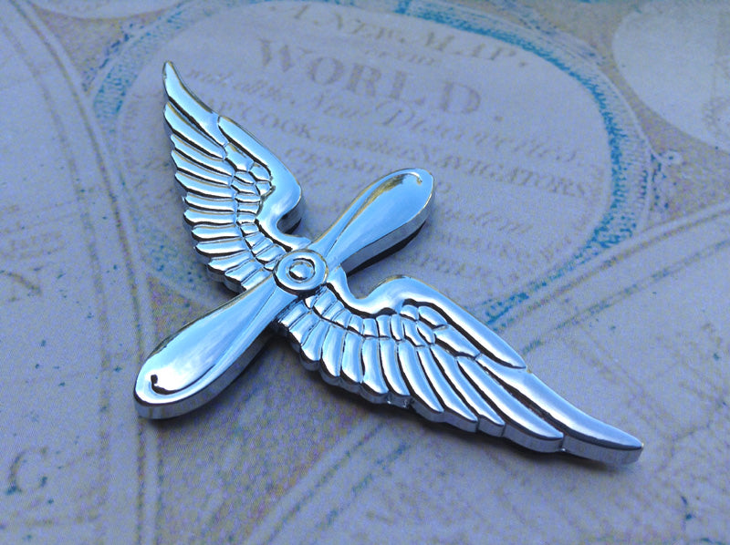 Army Aviation Branch Metal Decal Angled to The Right