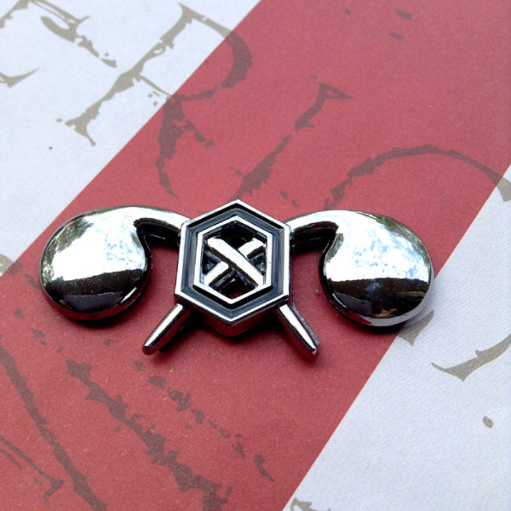 Chemical Corps Branch Insignia Metal Decal